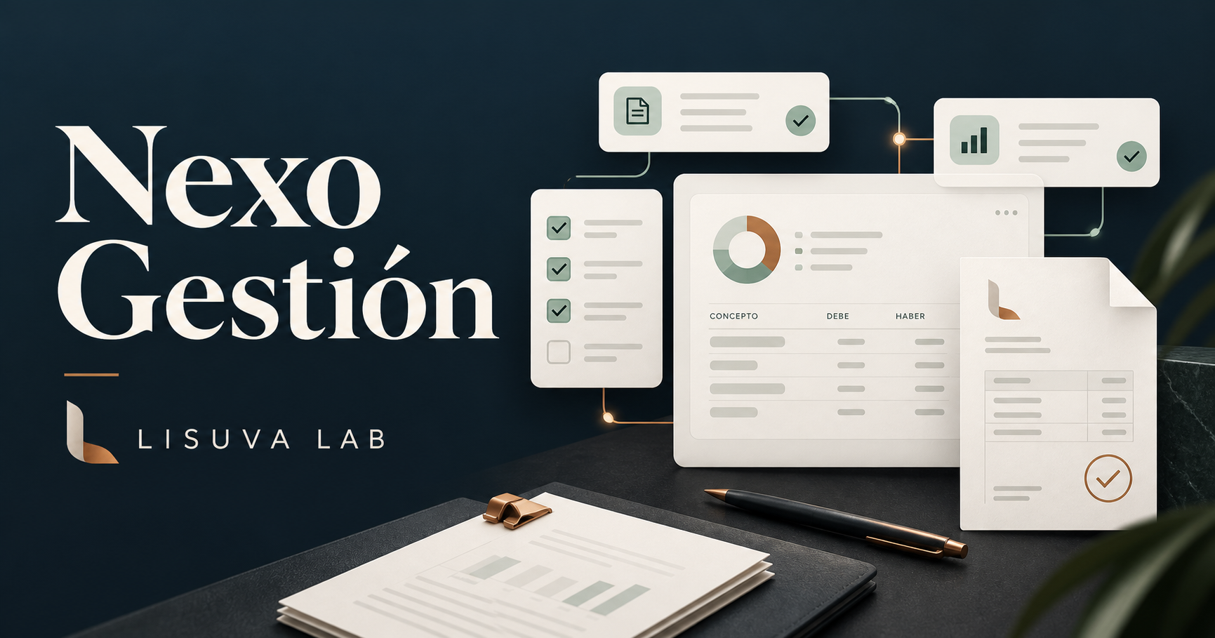 Preview of NEXO GESTIÓN, accounting practice · workflows demo